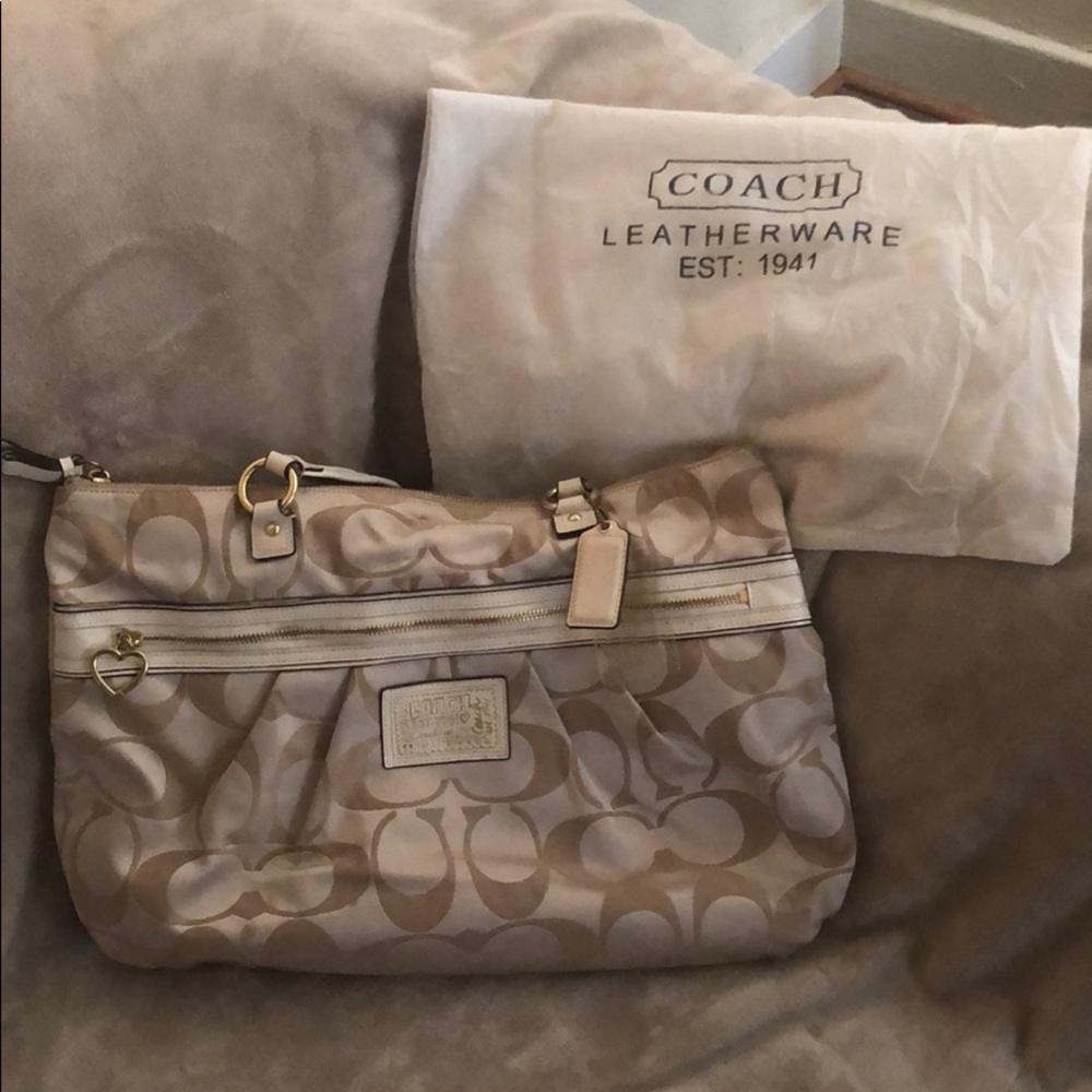 Classic Tan Coach Bag